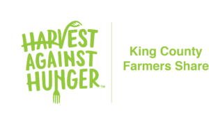 Logo for Harvest Against Hunger program King County Farmers Share
